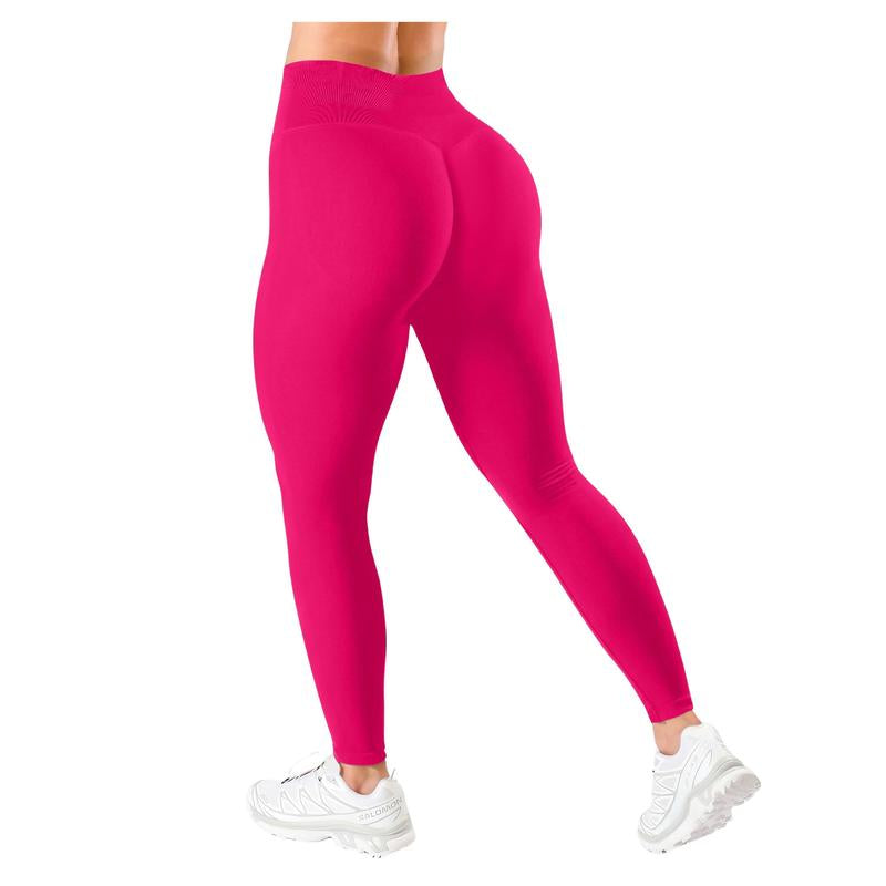 NOVIRA Sport Women'S Plain High Waist Sports Leggings, High Stretch Seamless Tummy Control Yoga Leggings, Ladies Sportswear for Indoor Outdoor Wear, Gym Activewear, Tight Leggings, Workout Clothes Women